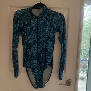 Rashguard Women's Tropical Long Sleeve Swimsuit